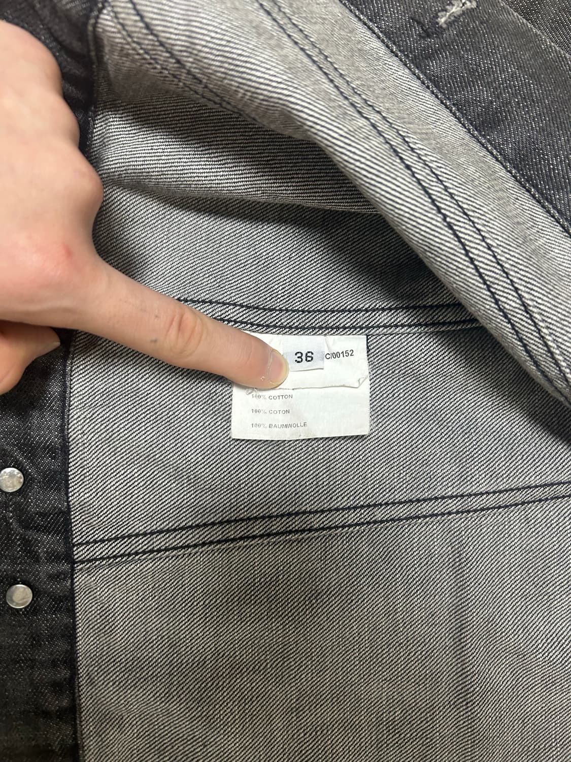 핼무트렝 아카이브 블랙 트러커 자켓 s 상품이미지4