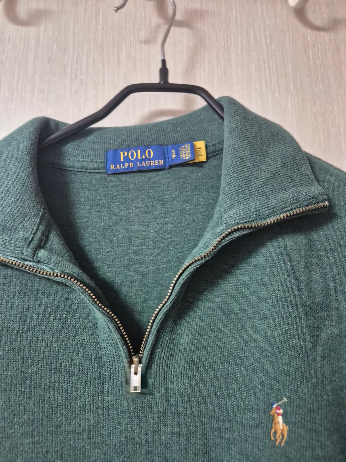 (정품)폴로 신형 반집업 하프넥 니트 하프집업 긴팔 S (95) 큐알 상품이미지5