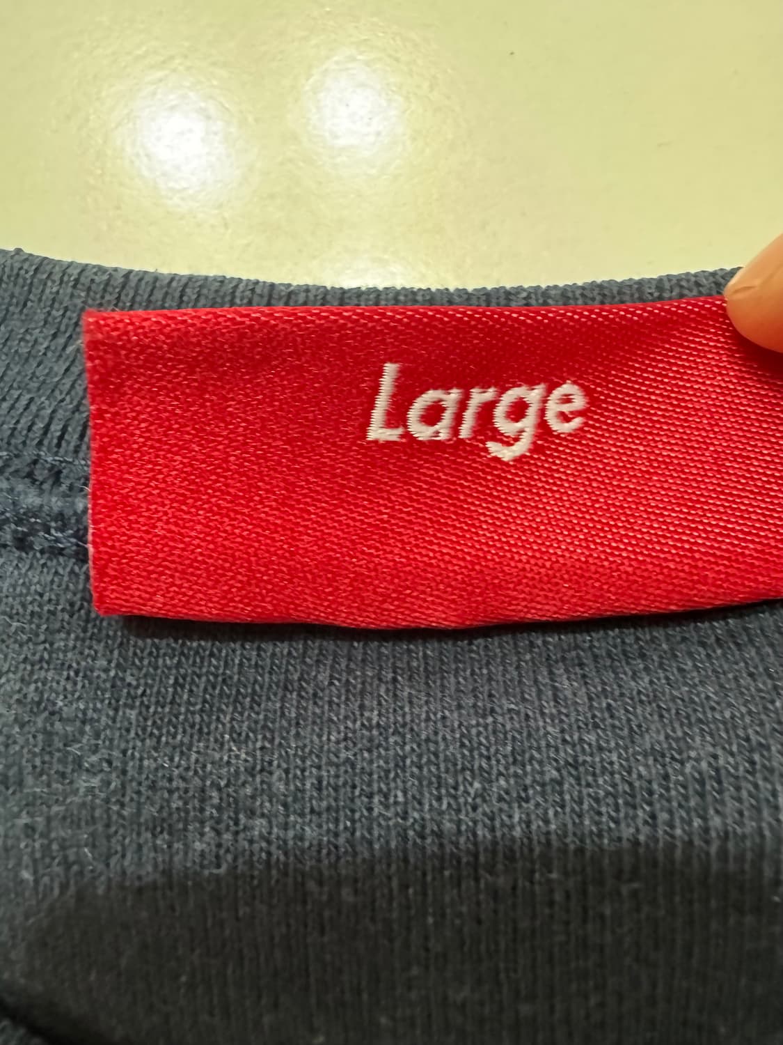 슈프림 인사이드 아웃 크루넥 네이비 L 상품이미지4