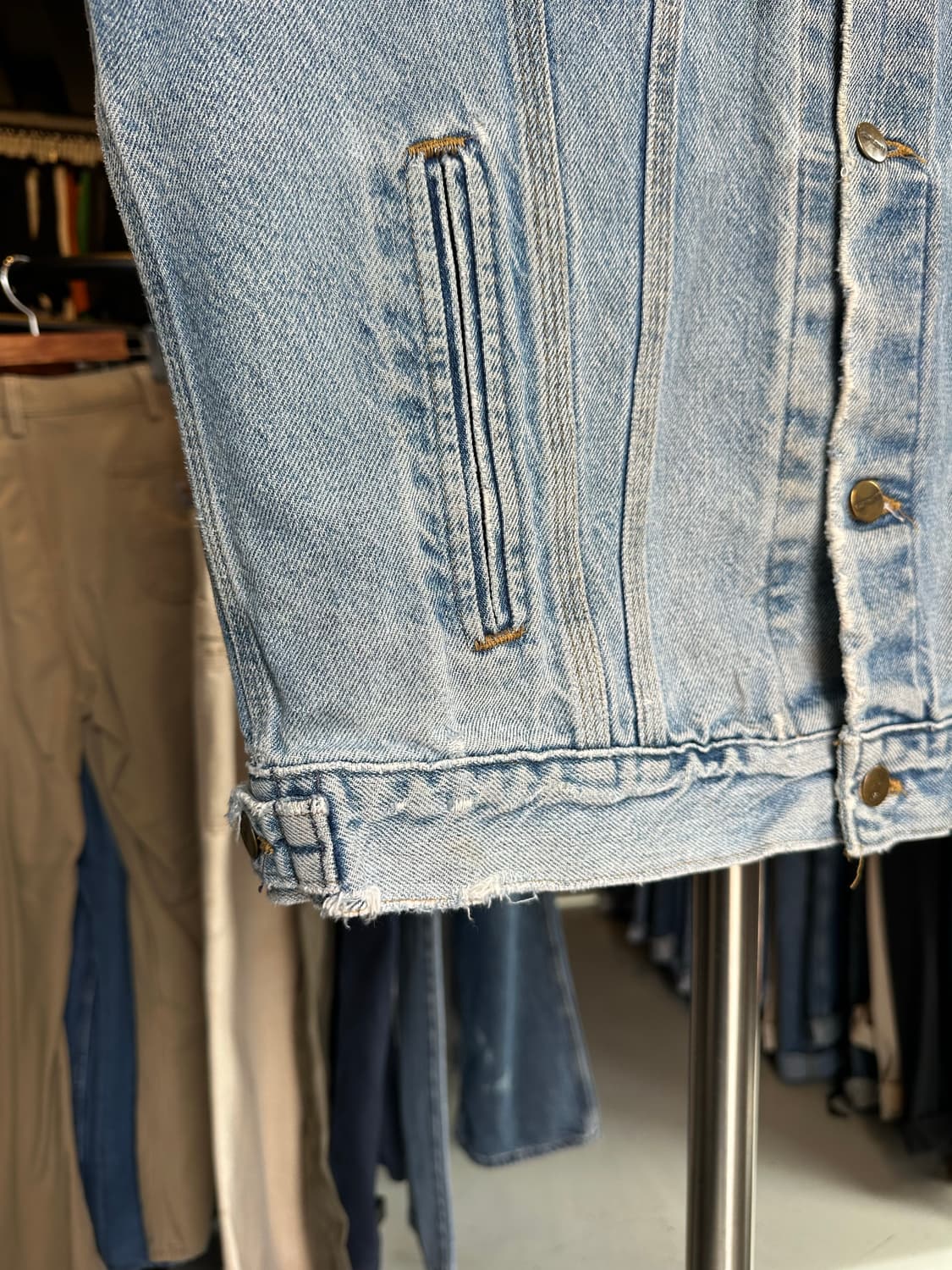 00s 칼하트 커스텀 데님 베스트 made in usa 상품이미지7