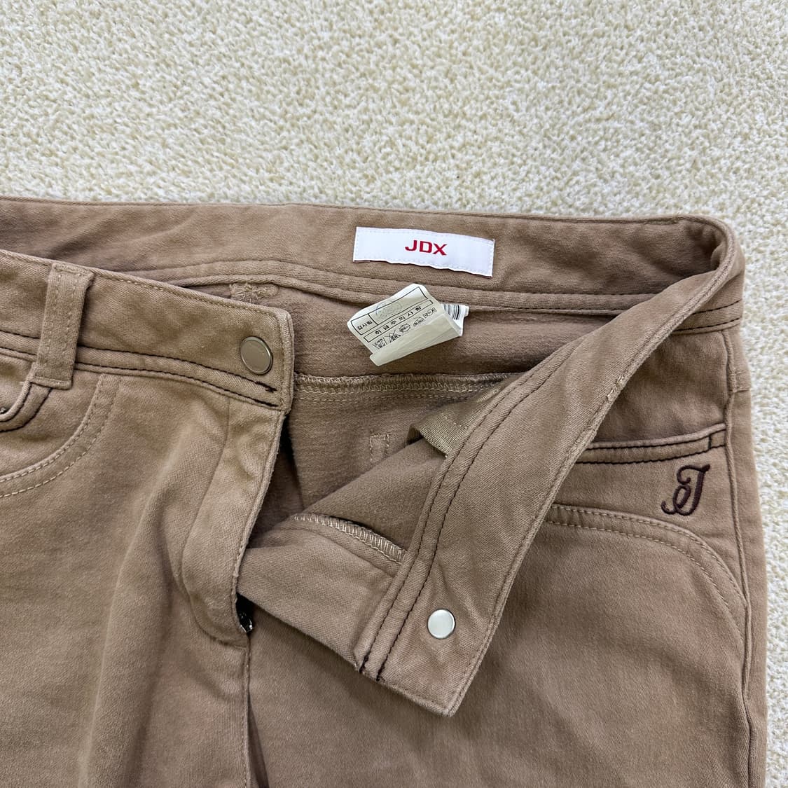70 JDX 브라운 색상 치노 팬츠 0316D 상품이미지2