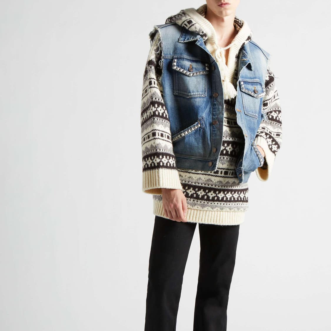 [NCT 도영님 착용] 셀린느 21AW 셰틀랜드 바하 스웨터 상품이미지2