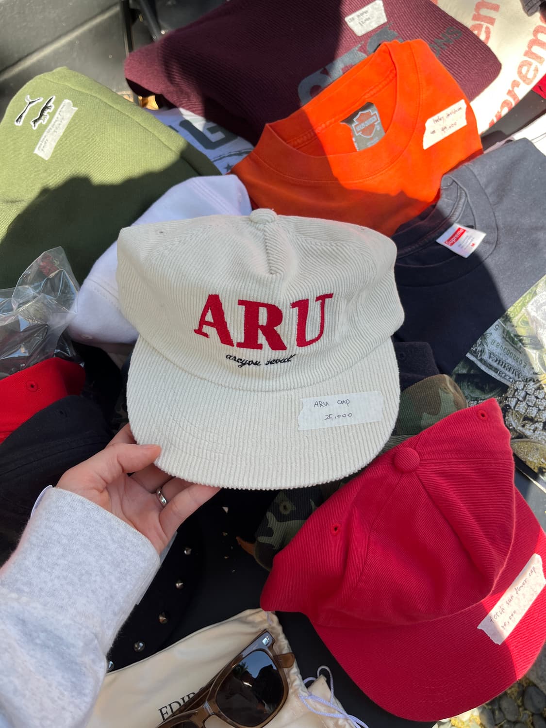 ARU 코듀로이 캠프캡 상품이미지1