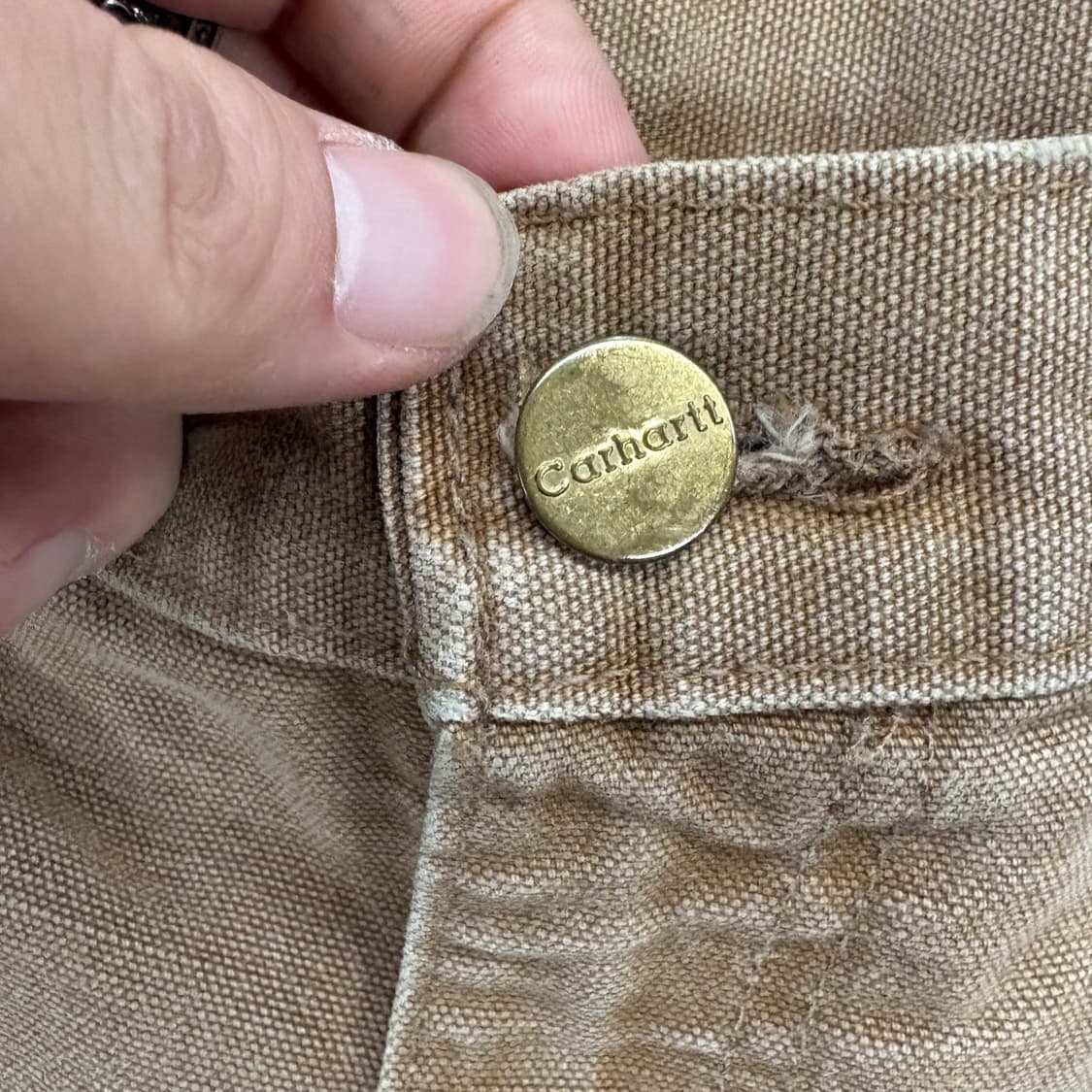 (30)칼하트 베이지 더블니 워크 팬츠 상품이미지4