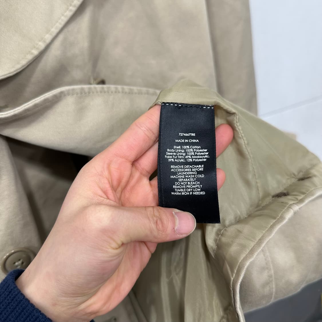 폴로 데님앤서플라이 트렌치 코트 상품이미지4