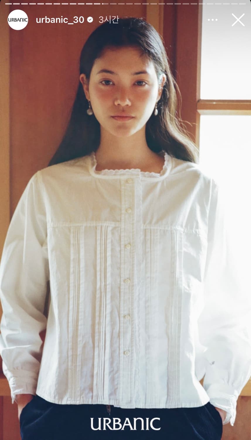 [얼바닉30] 앙시엔느 블라우스 (white) 상품이미지1