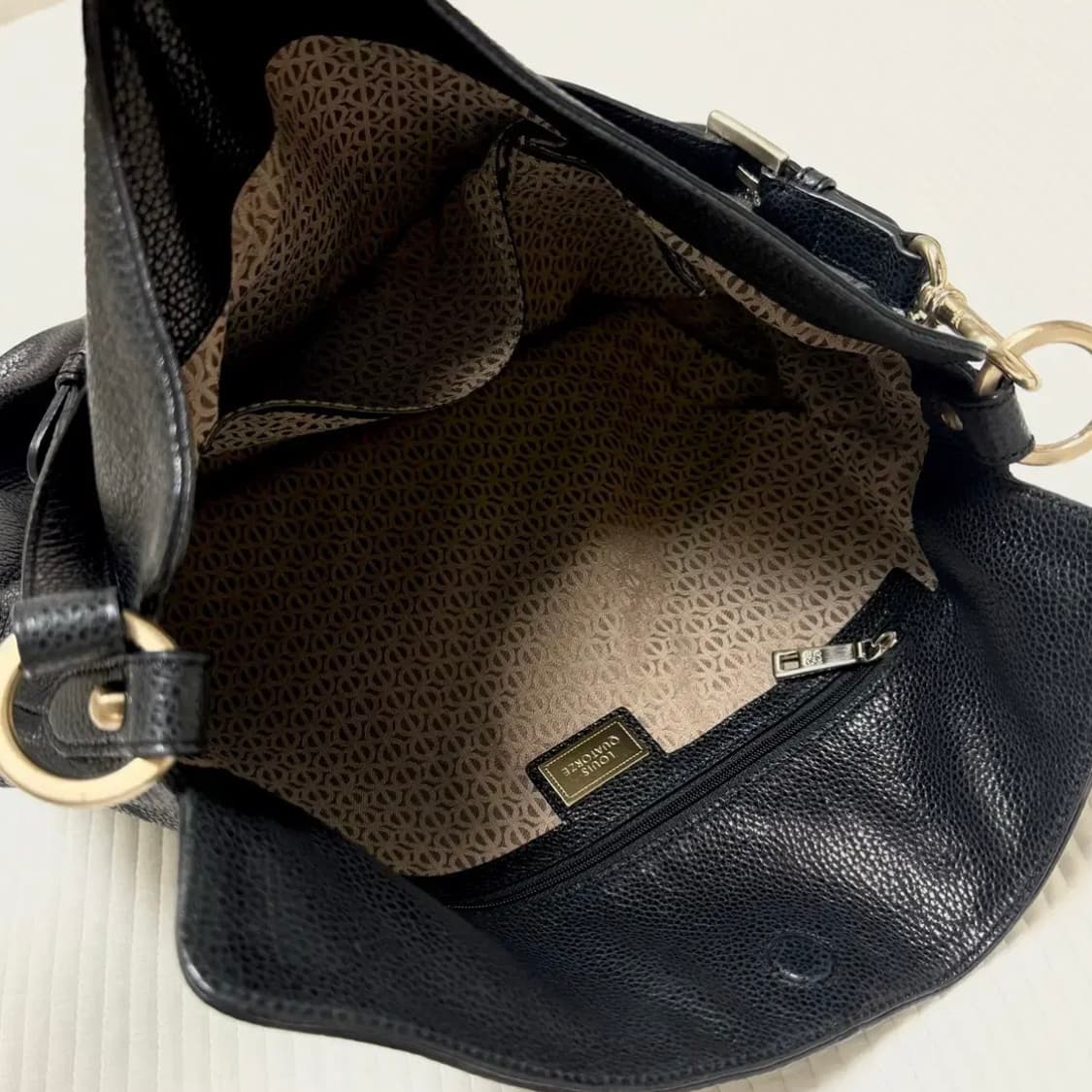 루이까또즈 빅로고 빈티지 가죽 숄더백 토트백 상품이미지3