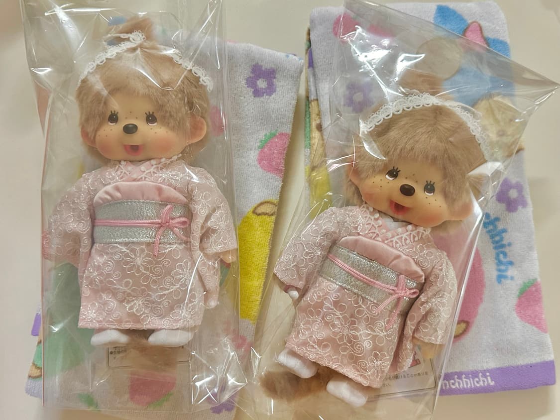 레어템  밀크브라운 기모노 몬치치 상품이미지4