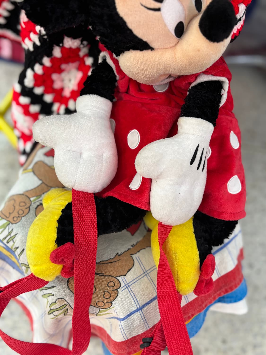 Vintage Minnie Mouse Plush Doll Backpack 상품이미지4