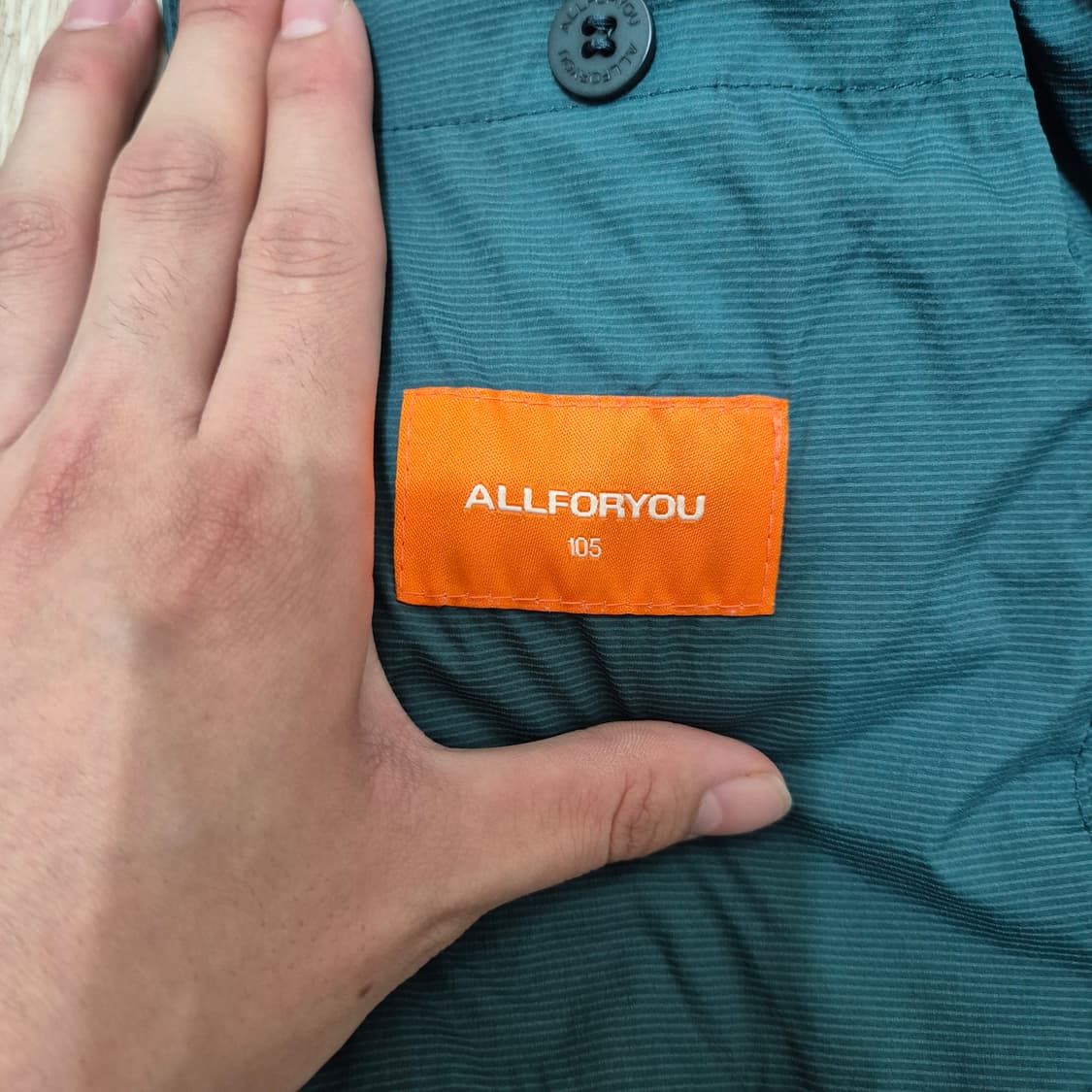 올포유 와펜로고 바람막이 집업자켓 상품이미지5