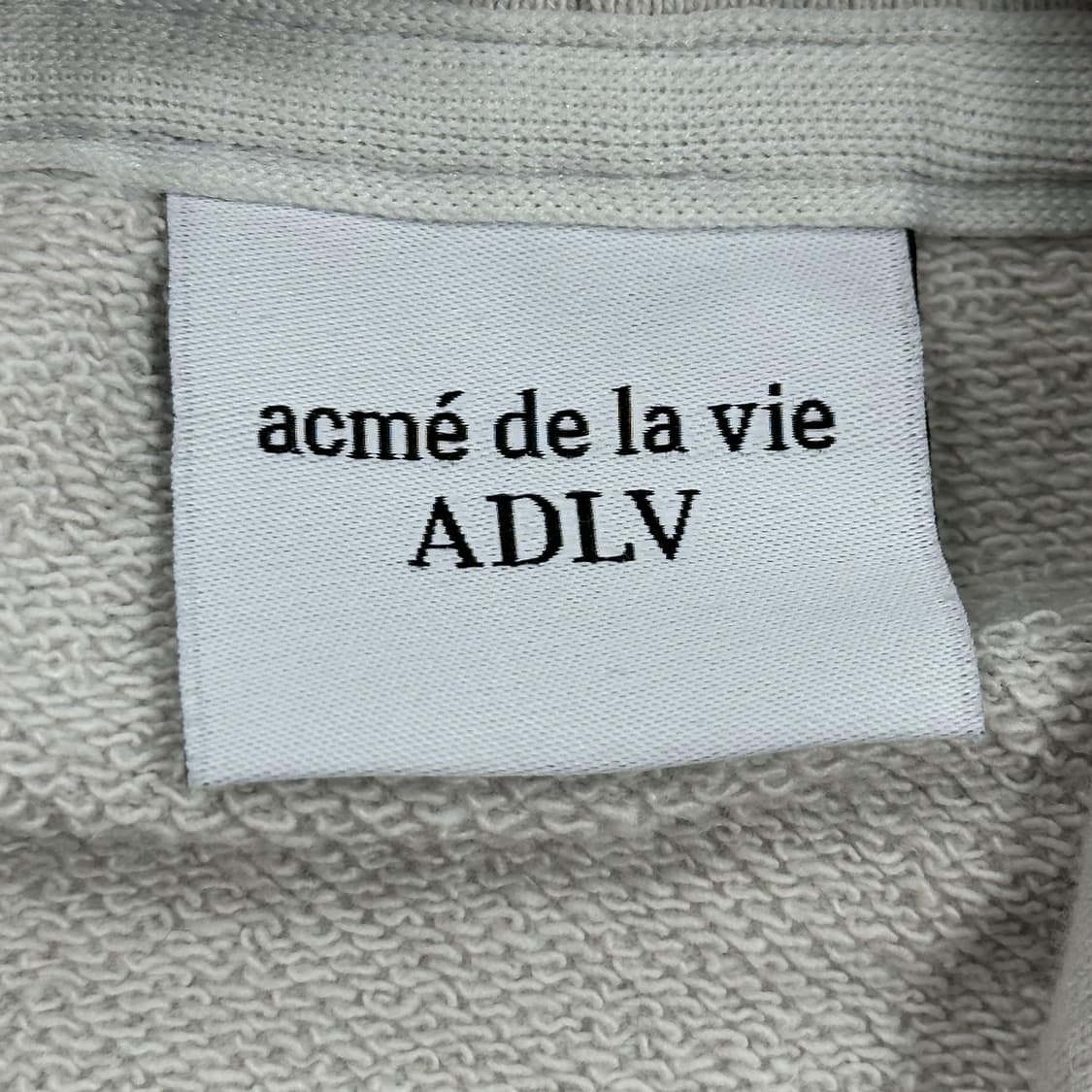 아크메드라비 토끼 라이트 차콜 후드티 (실측 L) 상품이미지6