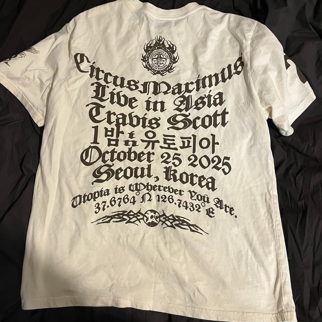 트래비스스캇 한국 머천 반팔  상품이미지2