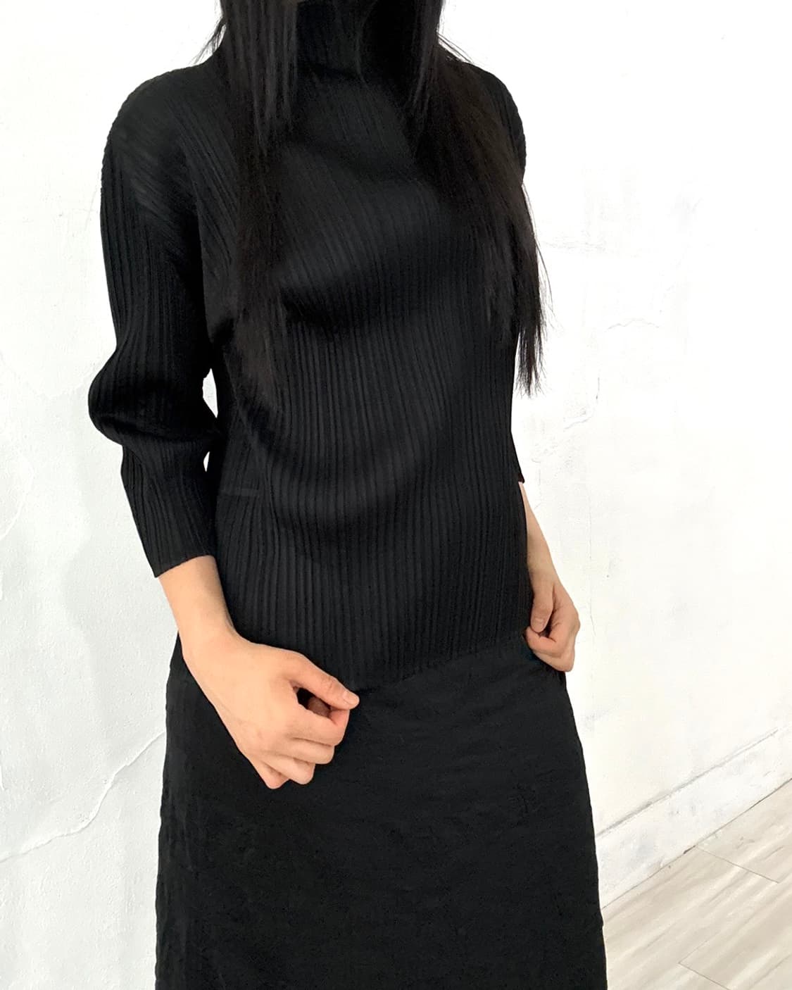 Pleats Please Black Pleated Top 상품이미지2