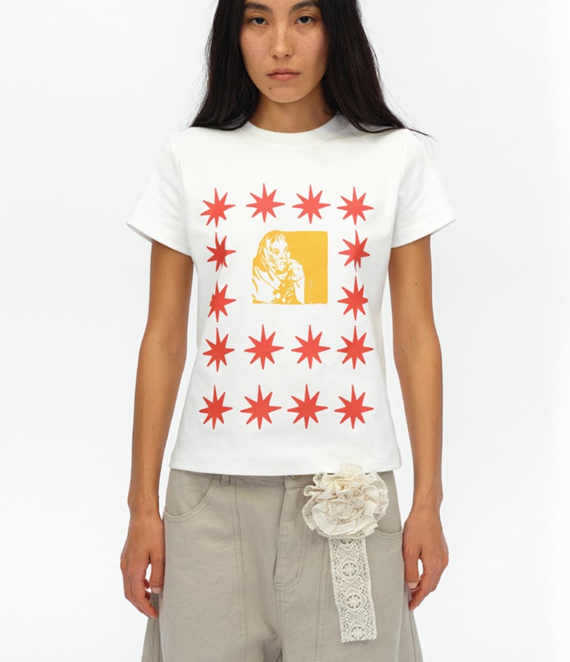 OINIMI Solar Frame Tee White 상품이미지2