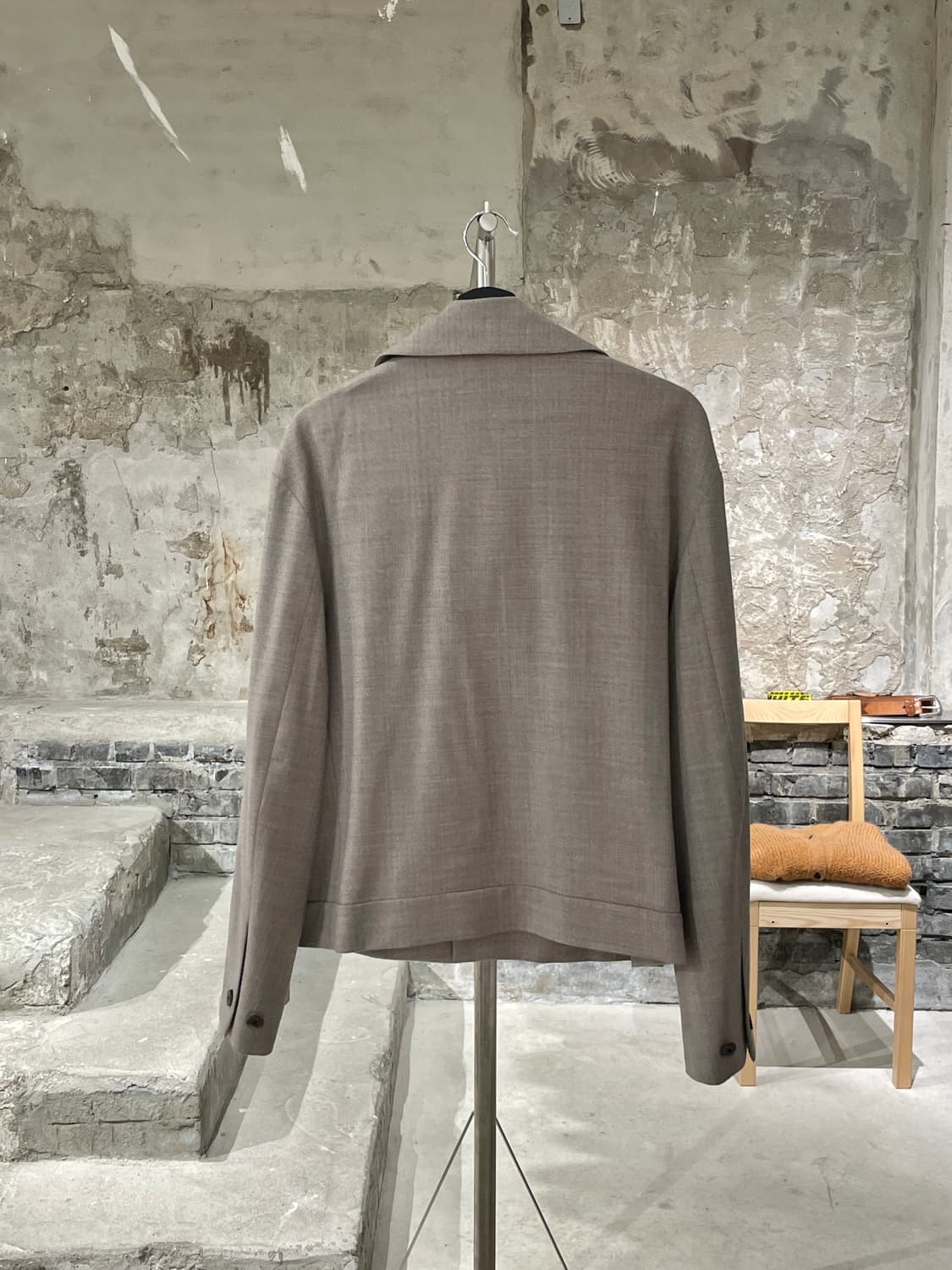 토니웩 샌드 패치 포켓 헤링본 울 필드 자켁 상품이미지6