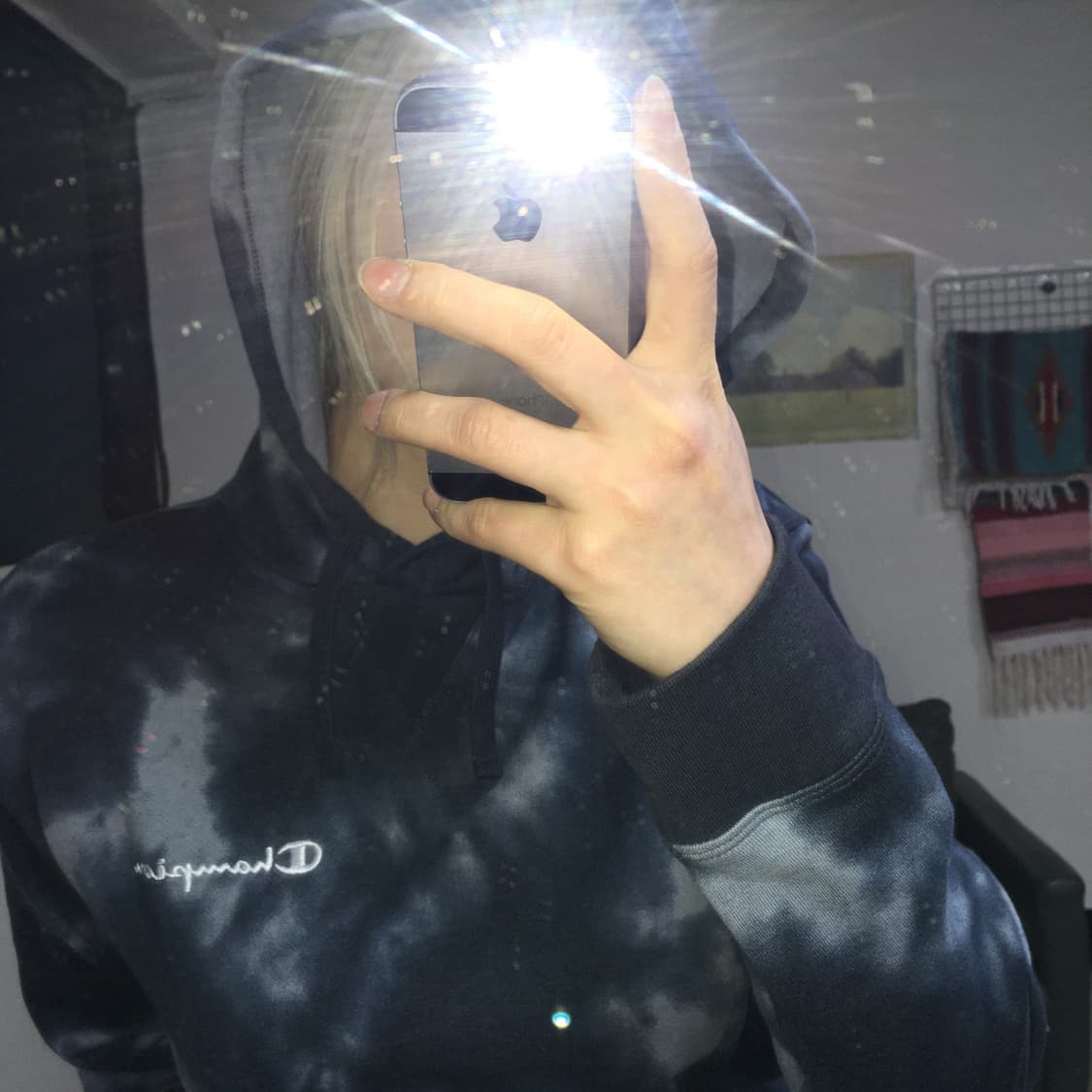 투티/0263 챔피온 타이다이 후드티 기모 그레이 스웻셔츠 상품이미지1