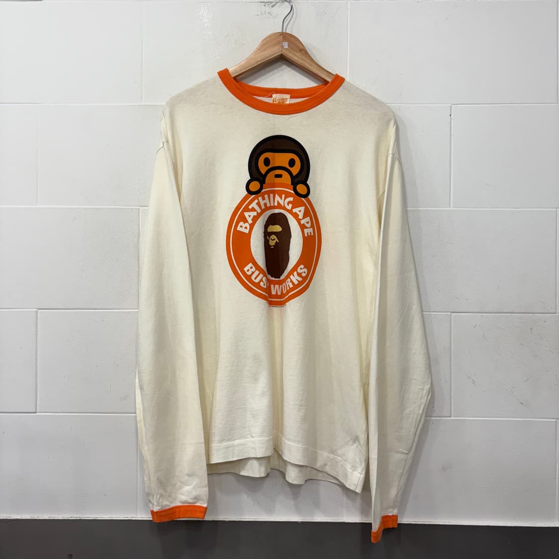 베이프 비지웍스 롱슬리브 티셔츠 상품이미지1