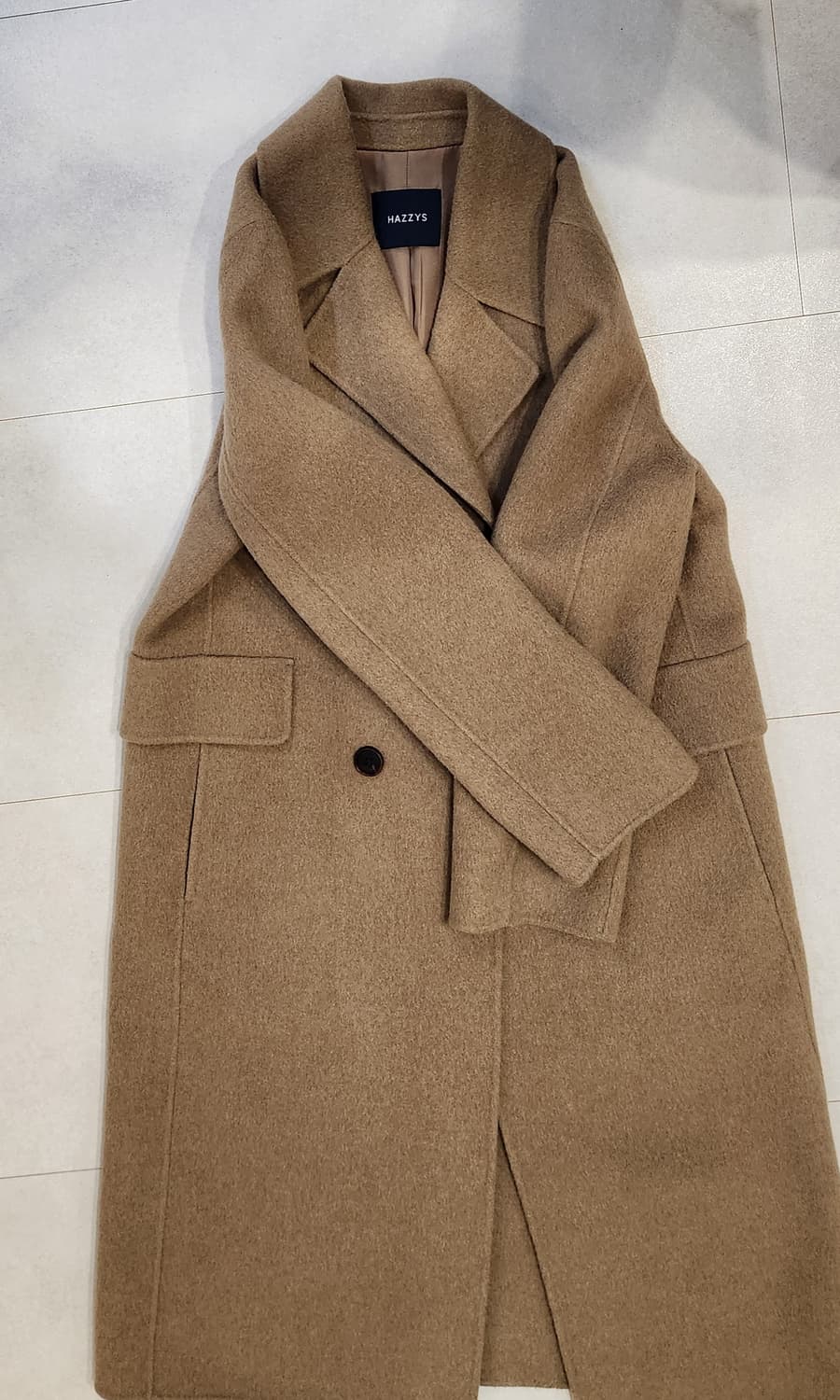 해지스레이디스 울캐시미어 롱코트 상품이미지6