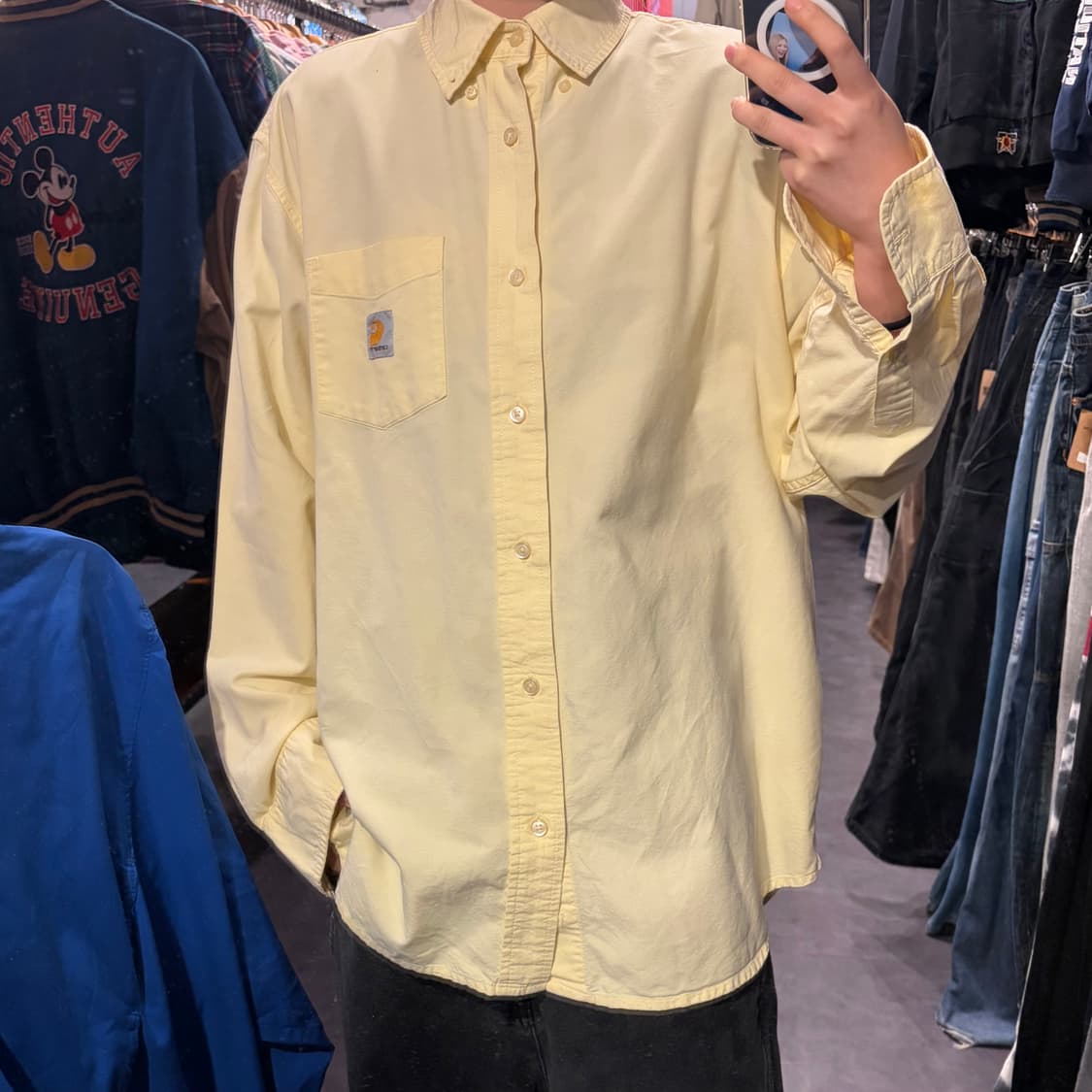[IM] Carhartt 칼하트 긴팔셔츠 옐로우 상품이미지2