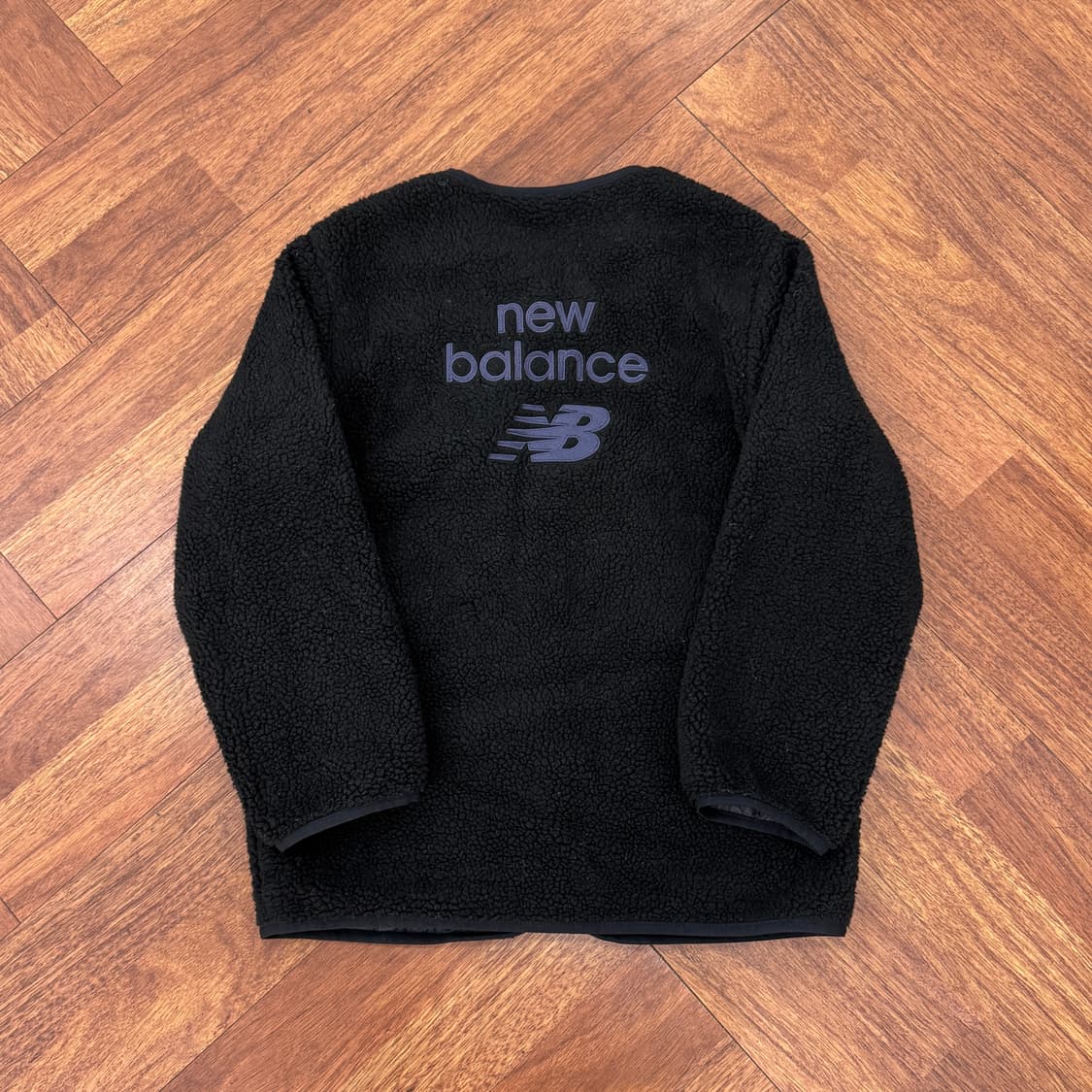 여성용 160 뉴발란스 빅로고 플리스 가디건  상품이미지1