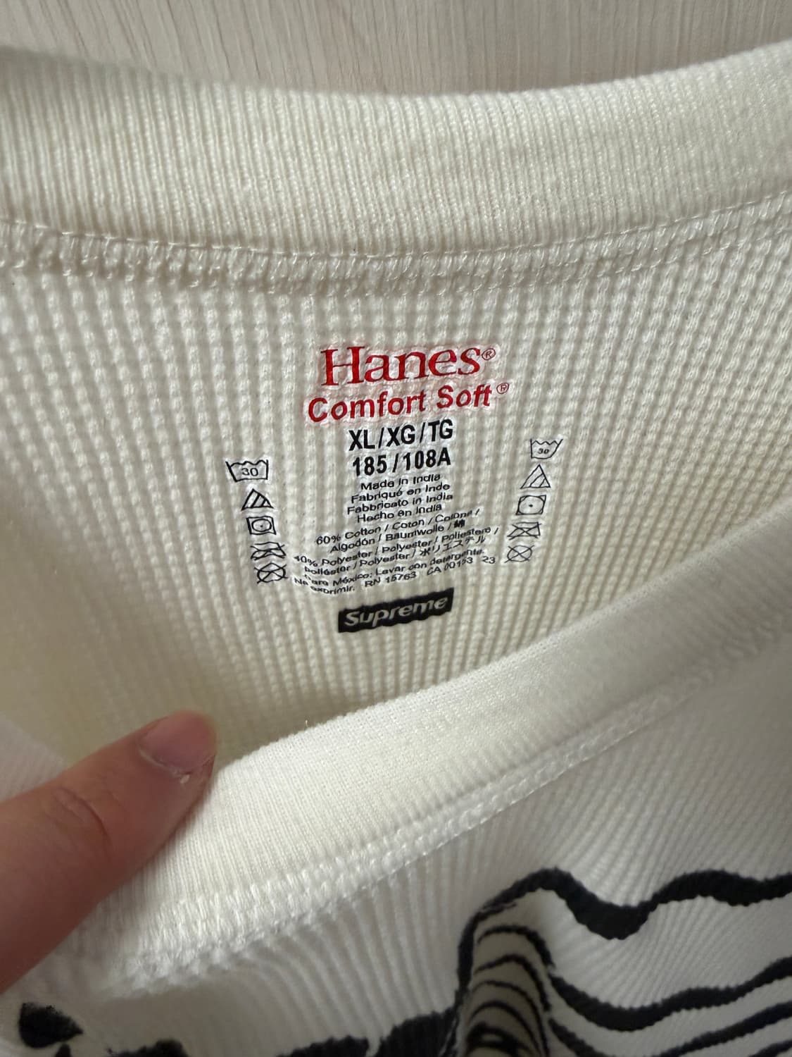 [XL] 슈프림 헤인즈 본즈 롱슬리브 상품이미지2