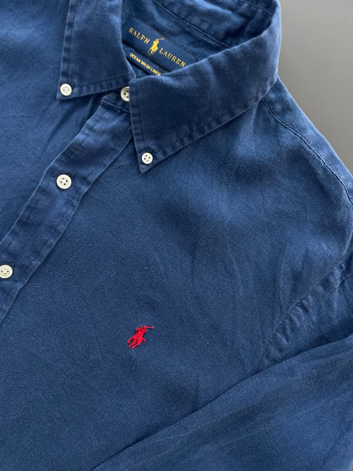 [L] 폴로 랄프로렌 오션 워시 린넨 셔츠 상품이미지4