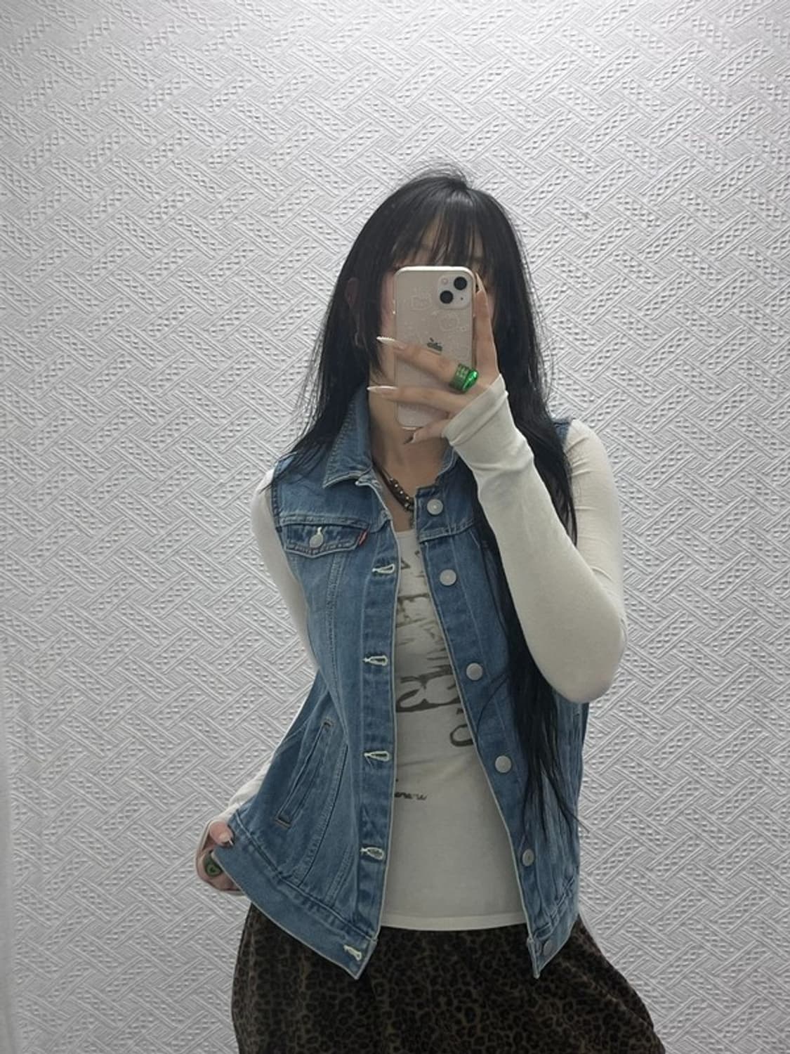 리바이스 올드스쿨 레트로 빈티지 데님 조끼 L C08398 상품이미지1