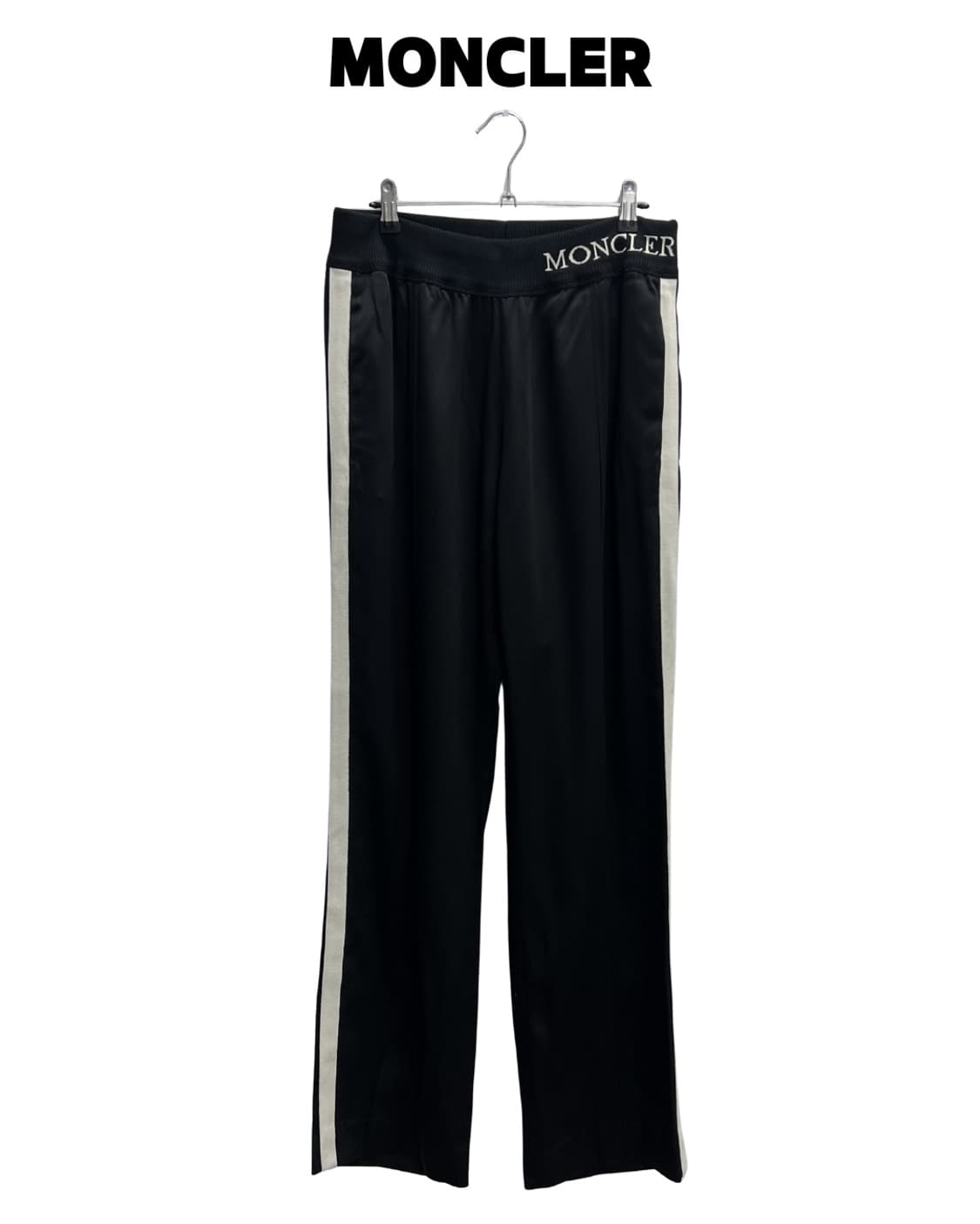 몽클레르 파이핑 트랙팬츠 블랙 상품이미지1