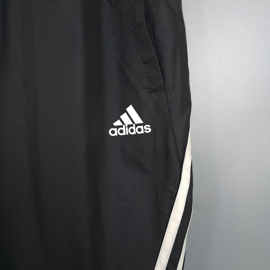 남성용 아디다스 adidas 삼선 블랙 트레이닝 팬츠 XL 상품이미지3