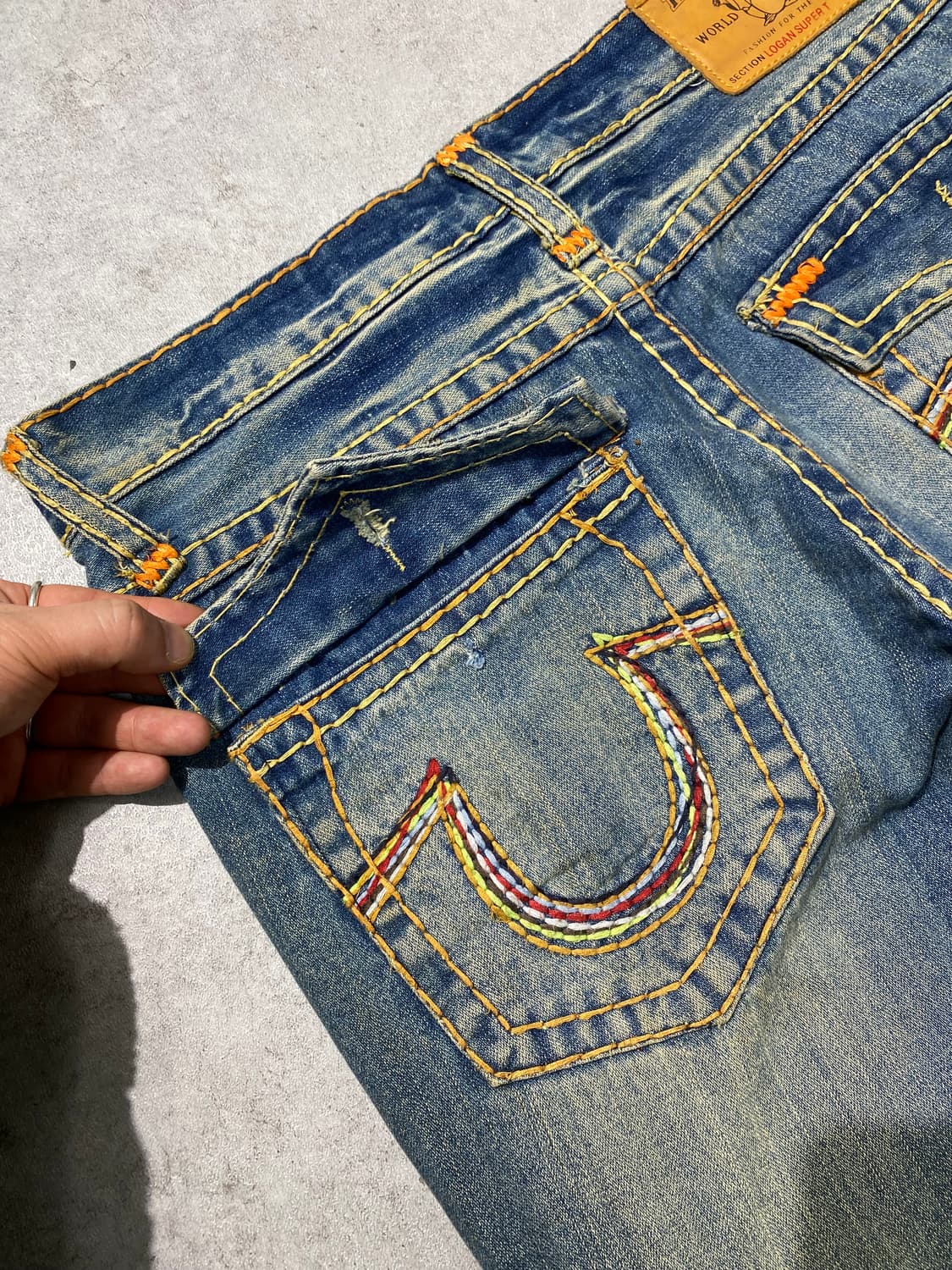 [34] True Religion 트루릴리전 슈퍼T 부츠컷 데님팬츠 상품이미지3