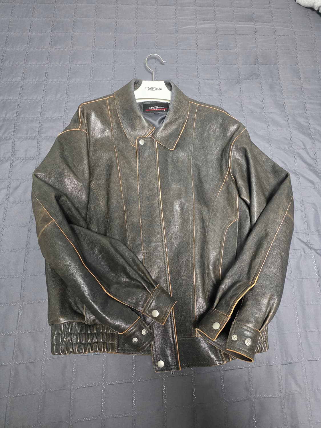 도프제이슨 프리미엄 램스킨 커브드 보머 자켓 2xl 상품이미지2