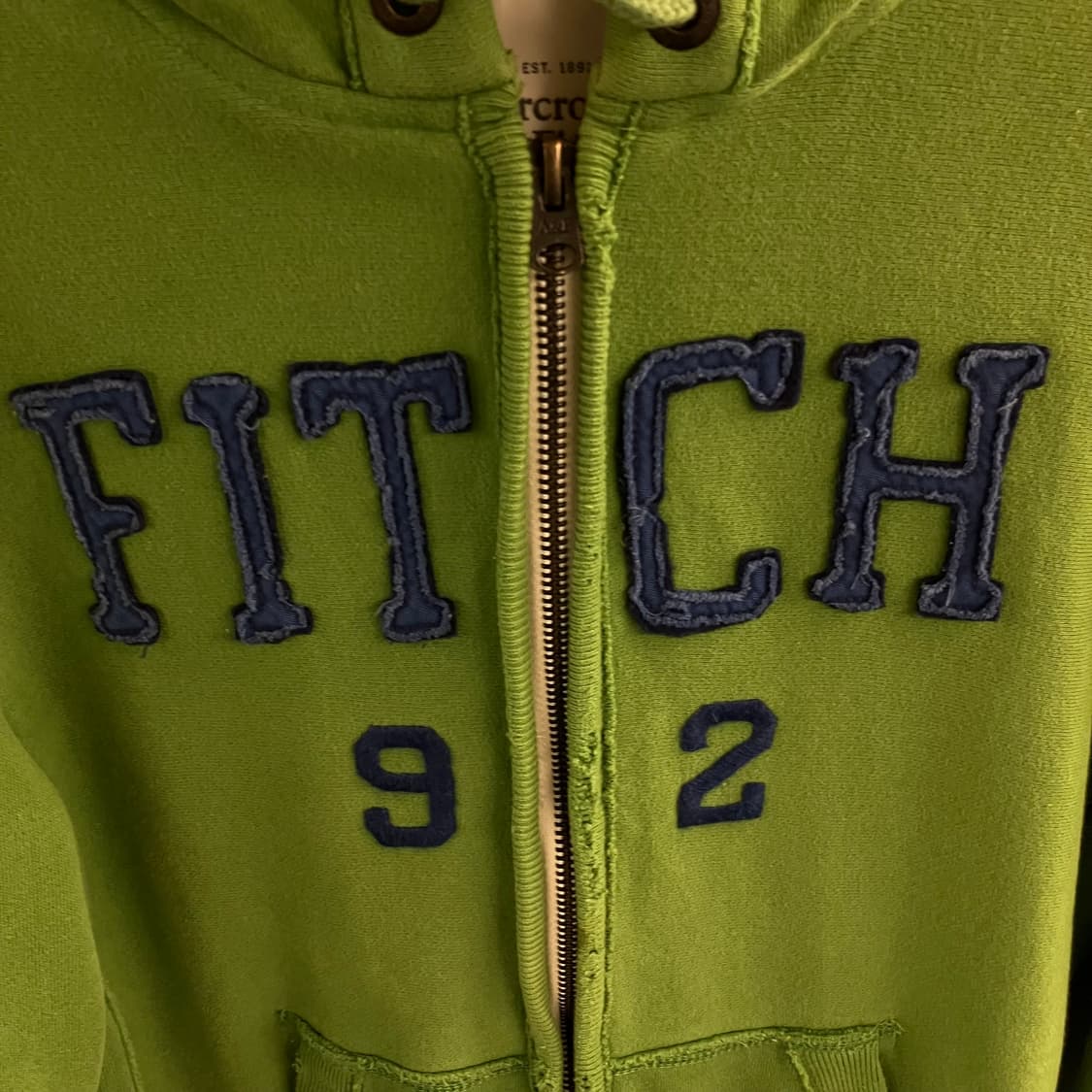 아베크롬비 그린 후드집업 L 상품이미지4