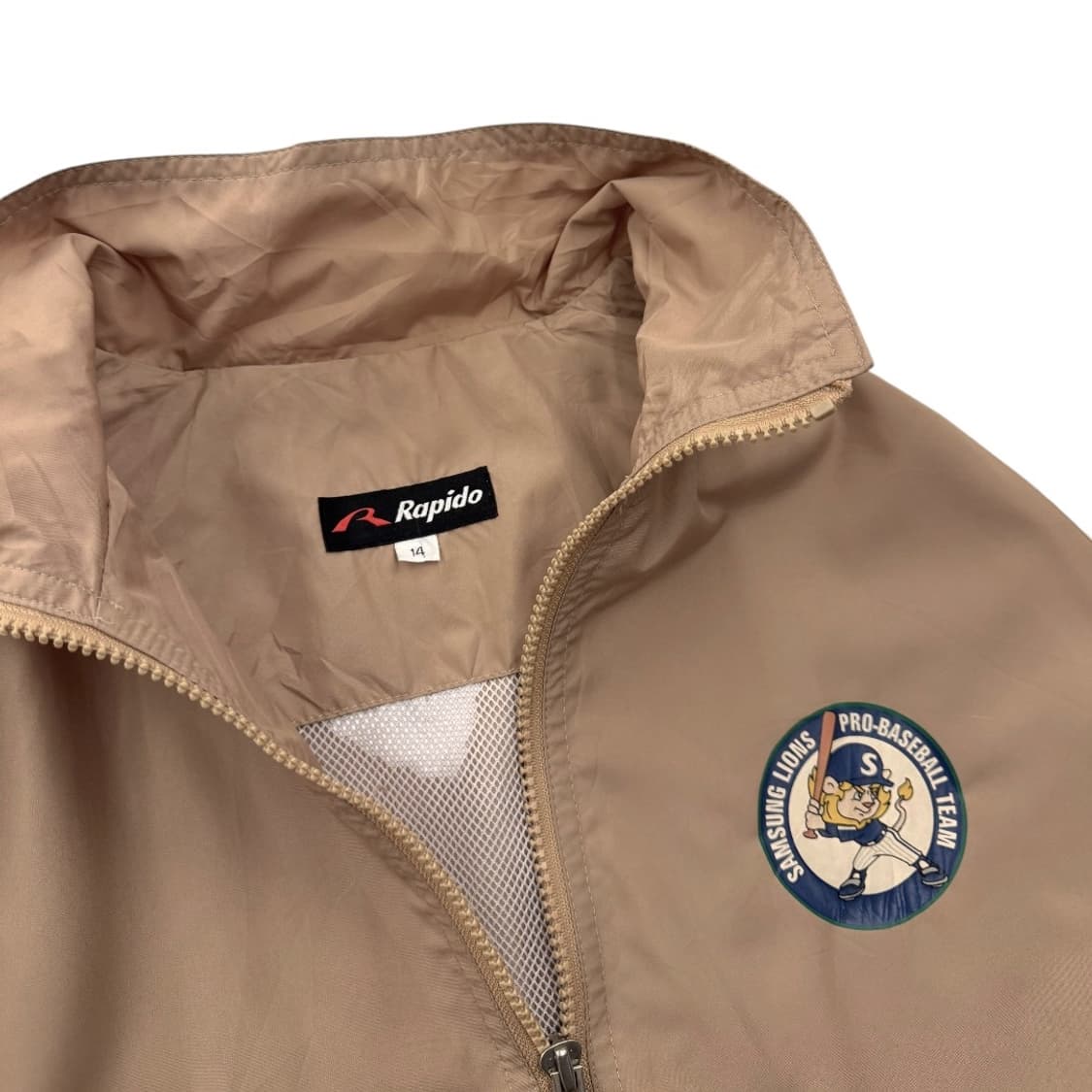 삼성라이온즈 라피도 구형 엠블럼 바람막이 베이지/아이보리 상품이미지5