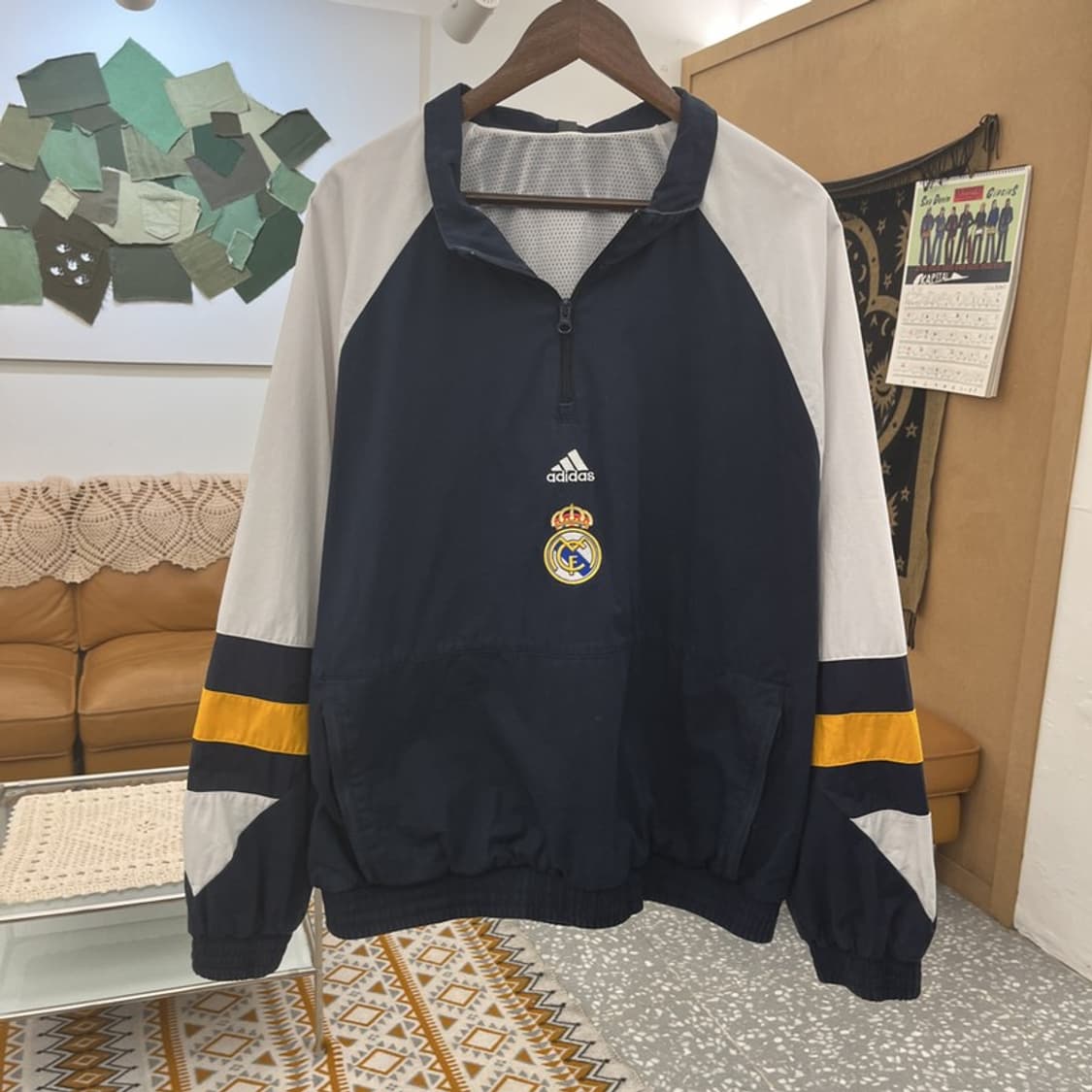 아디다스 레알마드리드 레트로 바람막이 웜업 2XL C10830 상품이미지3