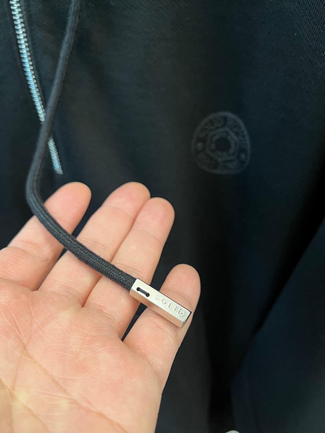 100) 솔리드옴므 하프집 후드티  상품이미지6