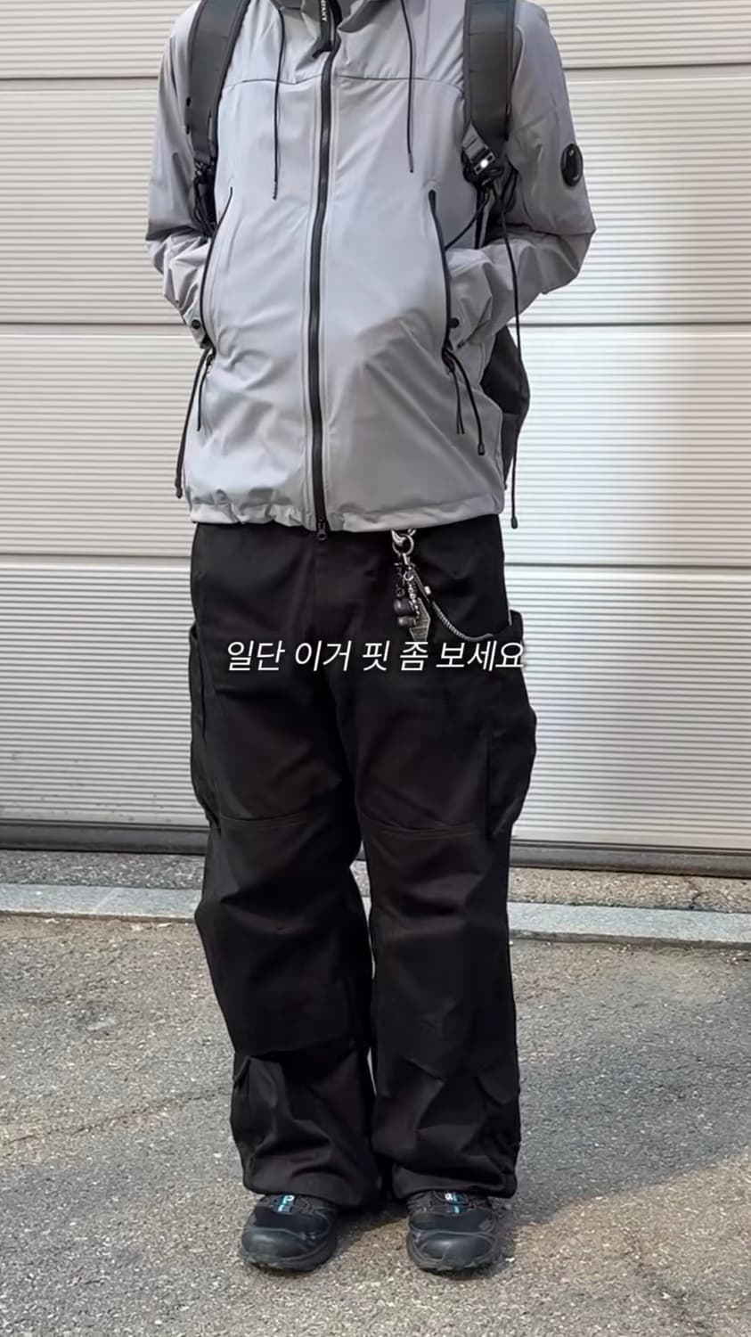 [3] Zip Cargo Work Pants Black 상품이미지4