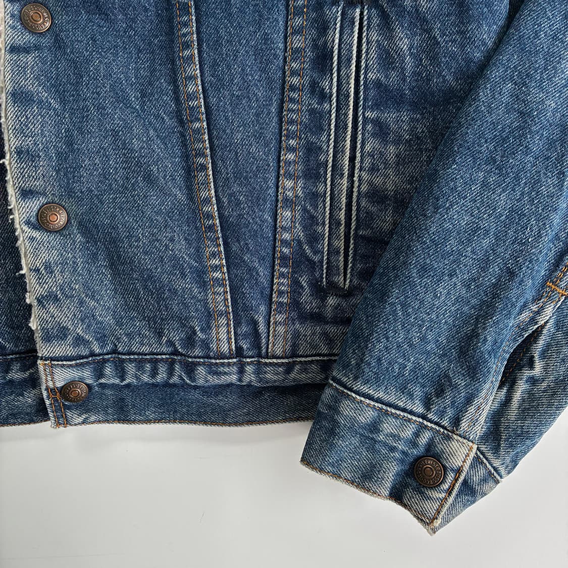 Levis  리바이스 80,s 데님 쉐르파 자켓 상품이미지4
