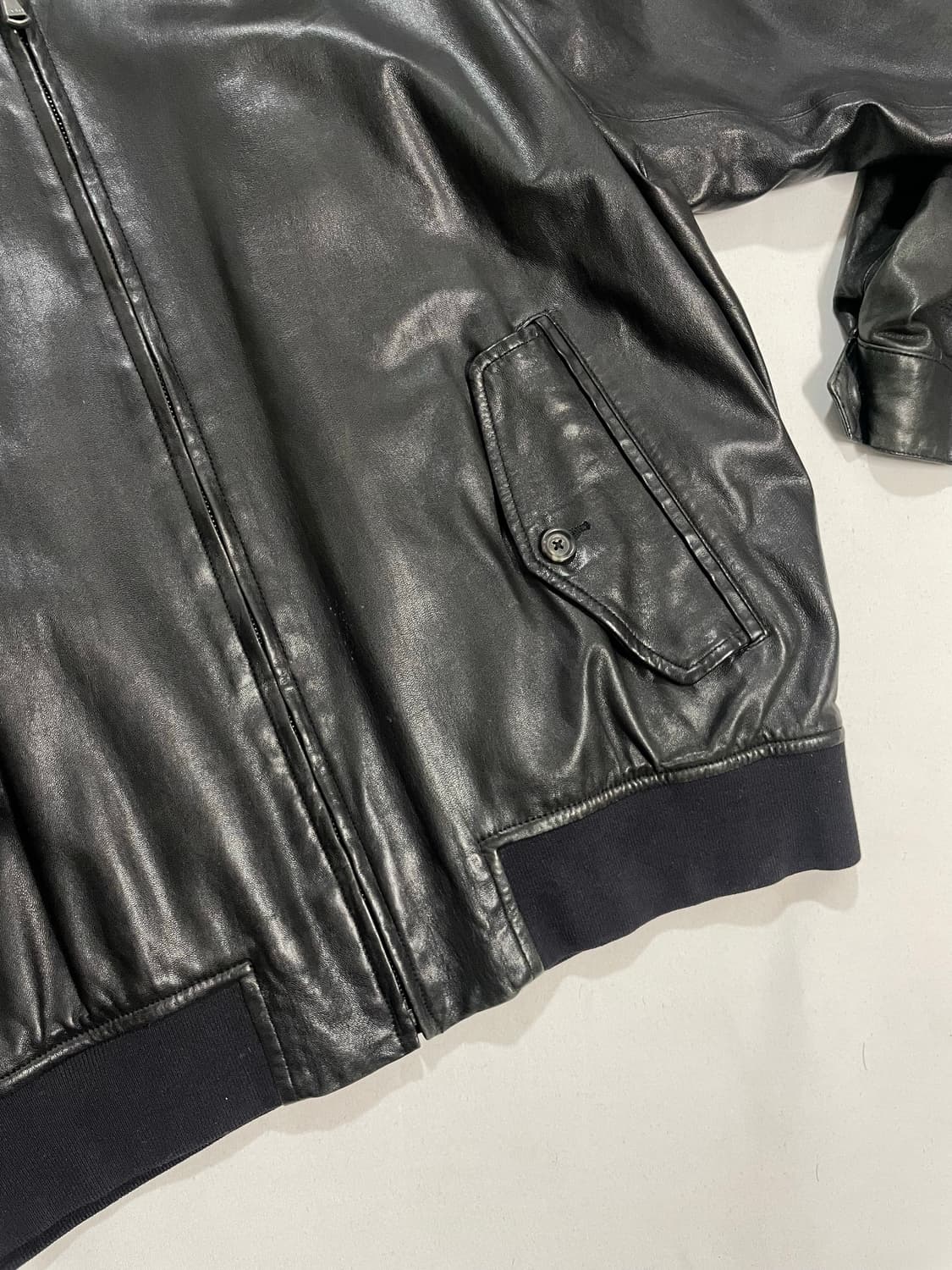 90‘s 랄프로렌 폴로 램스킨 바라쿠타 자켓 상품이미지4