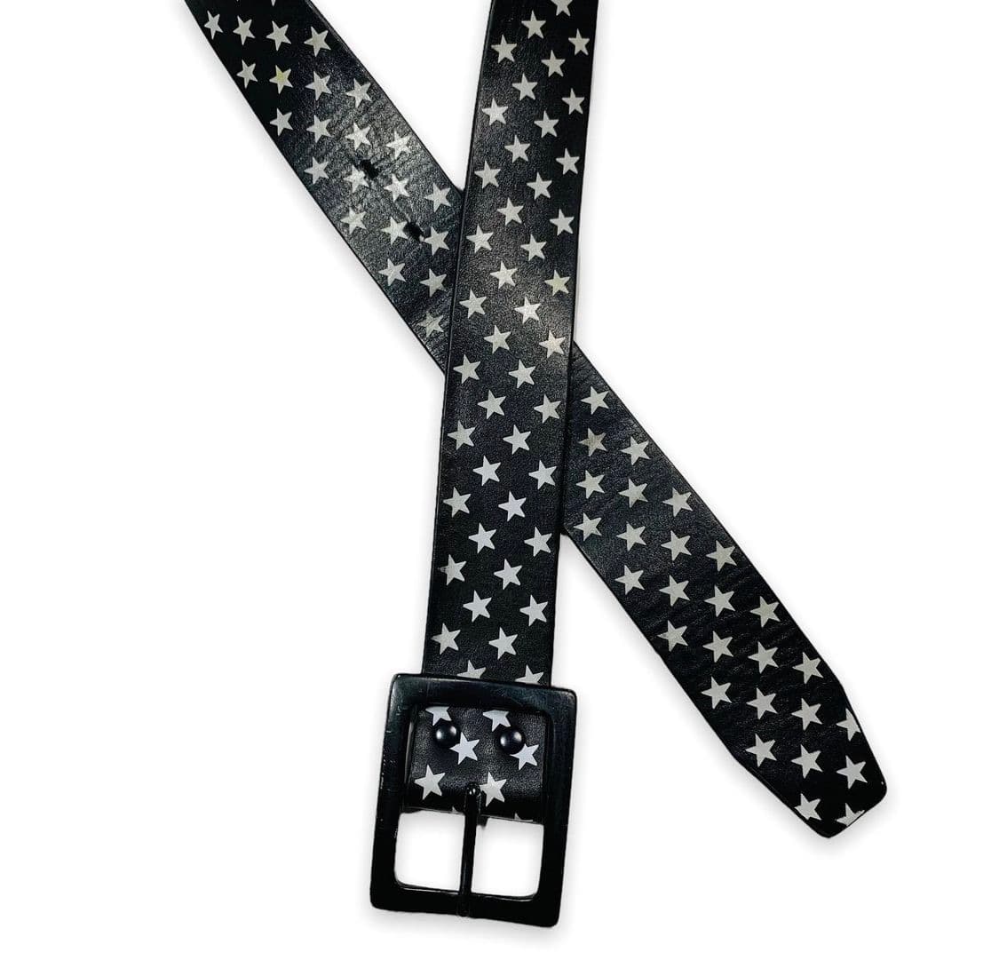 real leather star black belt 상품이미지2