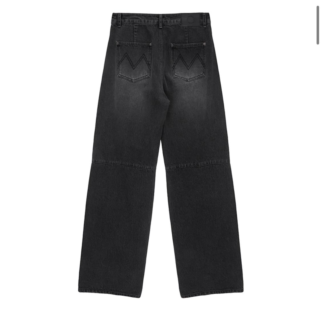 SIDE WASHED DENIM PANTS IN BLACK 상품이미지2