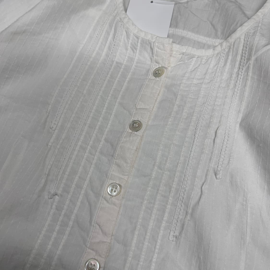 Vintage Mori Girl White Shirts 상품이미지6