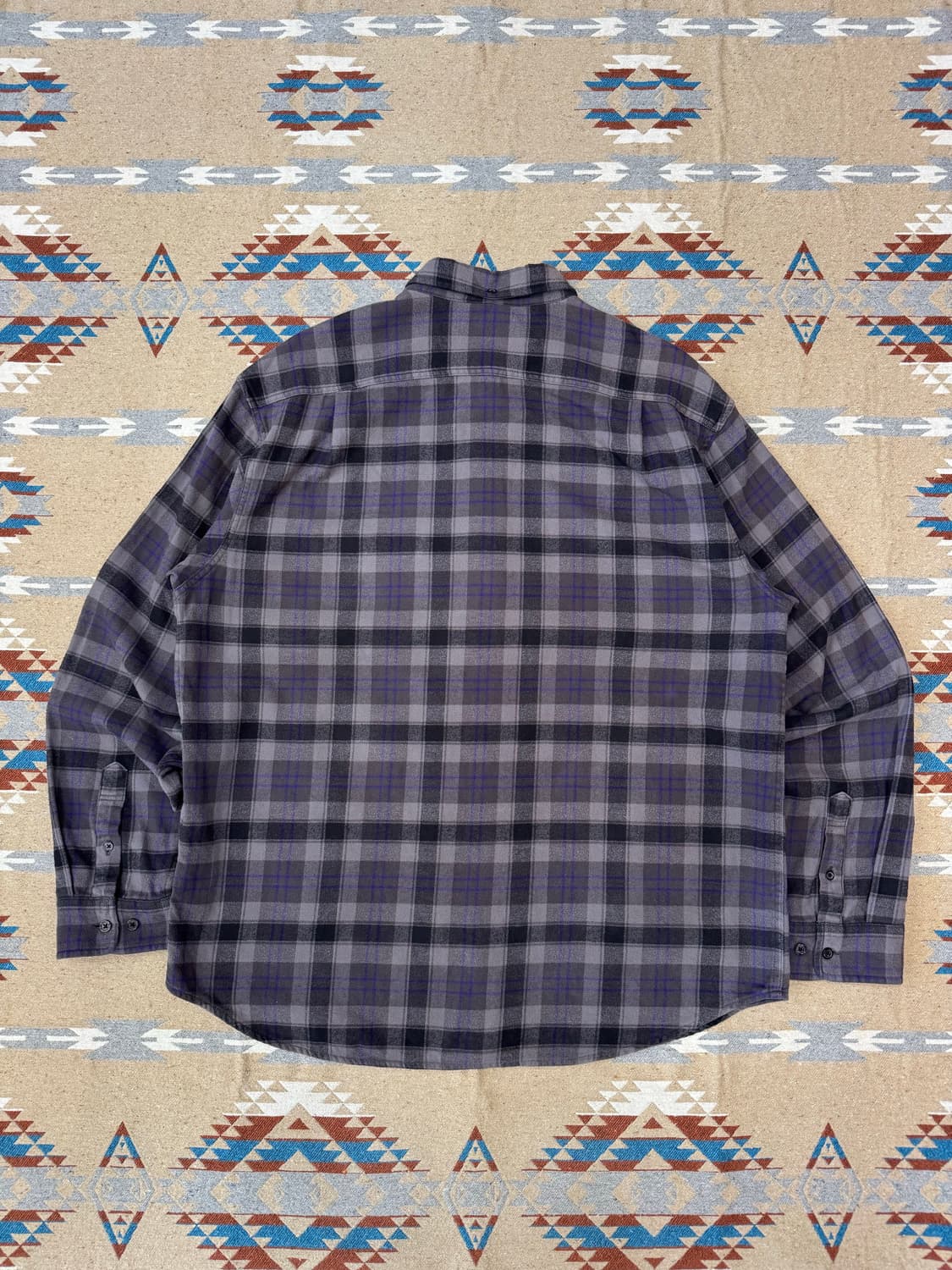 [L] 슈프림 플레이드 플란넬 셔츠 블랙 - 24SS 상품이미지6