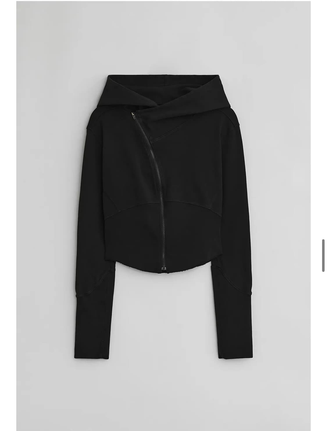 EE CURVED HOODED SWEAT ZIP JACKET 상품이미지3