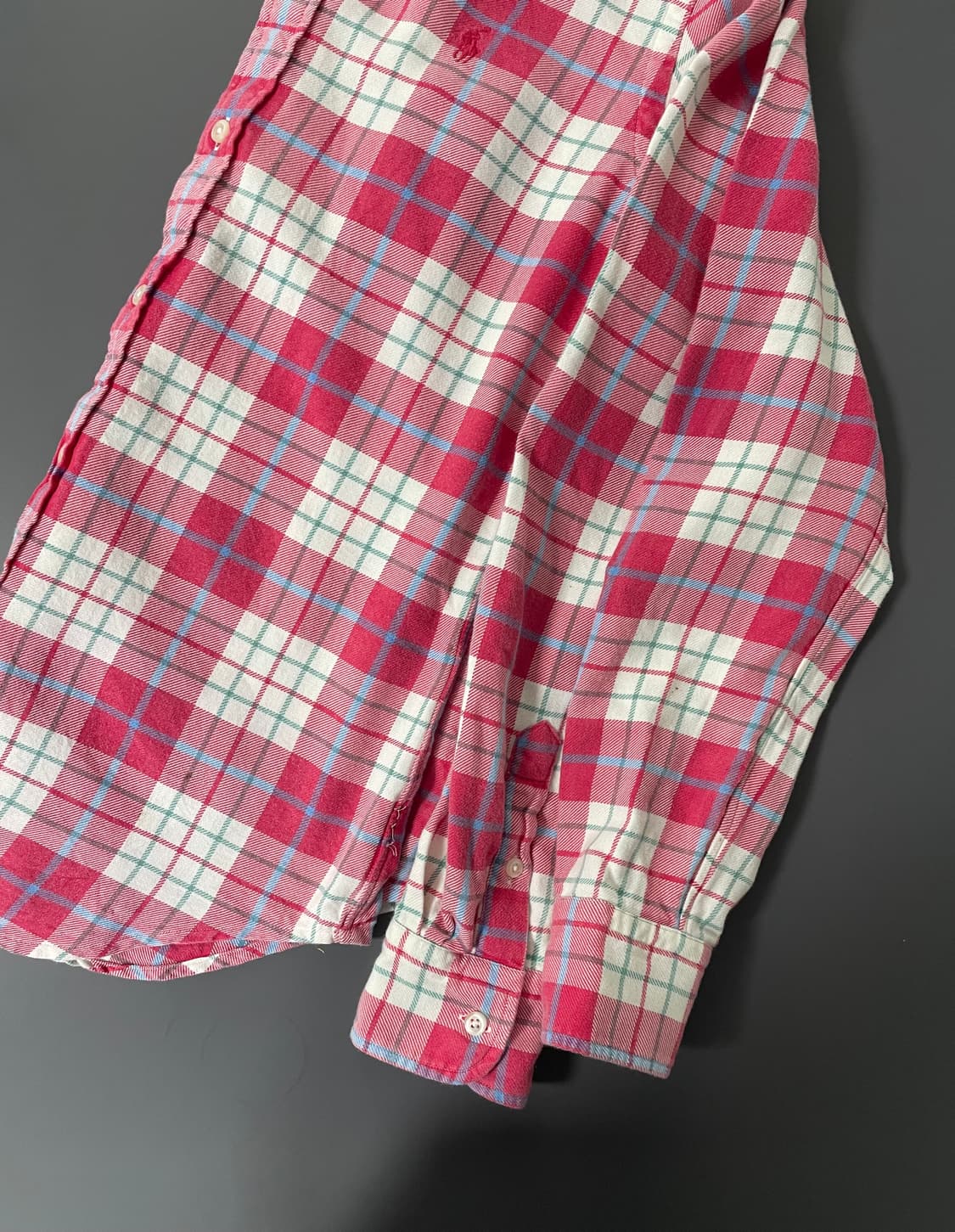 [S] 폴로 랄프로렌 여성 자수로고 플란넬 코튼 셔츠 상품이미지5