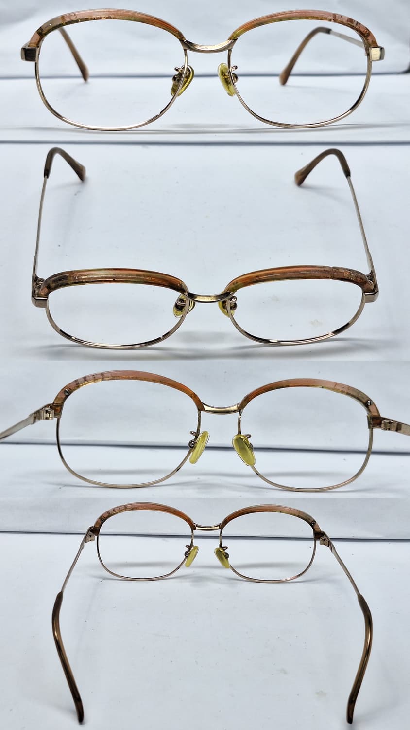 80s 일본 빈티지/ 브로우라인 여성용 하금테 안경테 50mm 하우스 상품이미지6