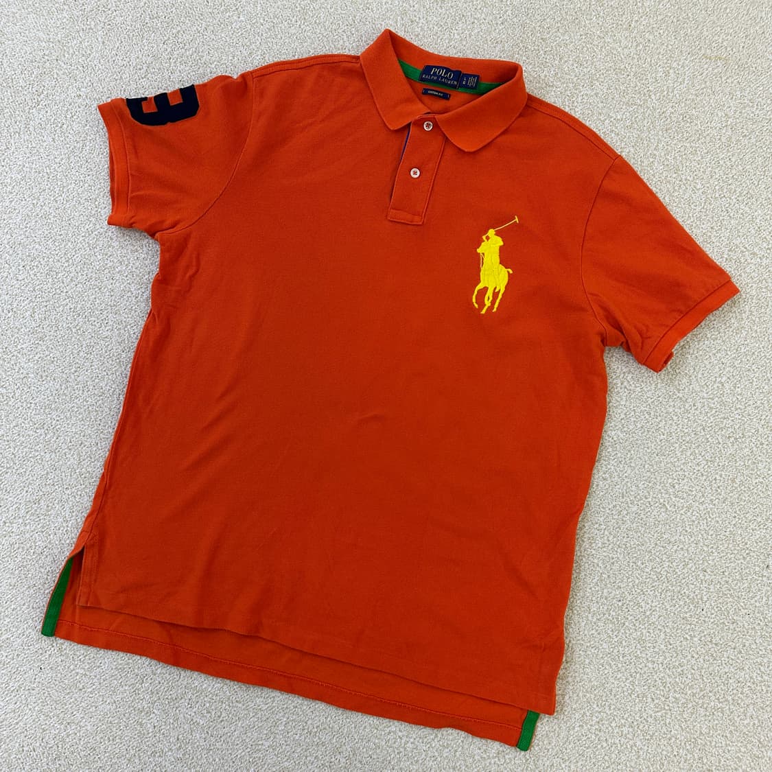 실측확인 폴로랄프로렌 빅포니 배색 반팔 0319D 상품이미지1