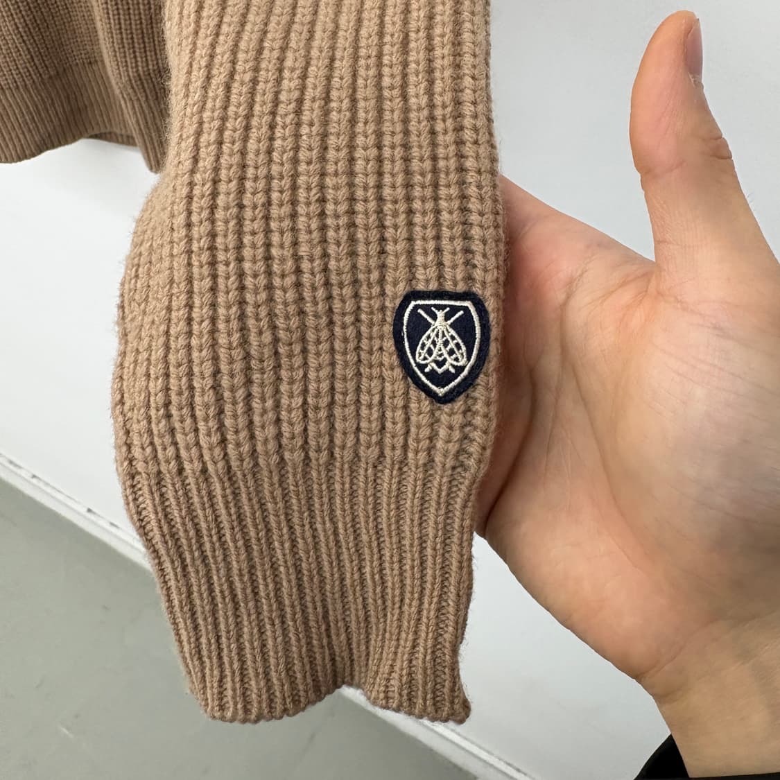 오르치발 브라운 꽈배기 하프넥 니트 여성 M 상품이미지4