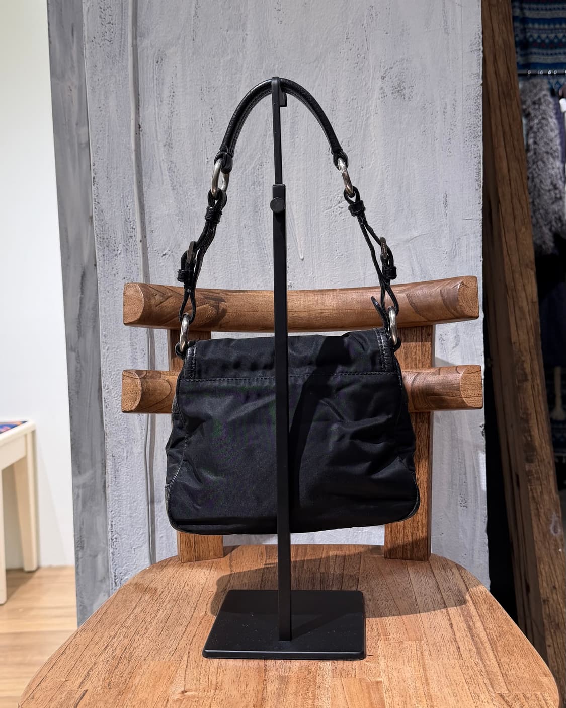 프라다 블랙 나일론 미니 숄더백 상품이미지4