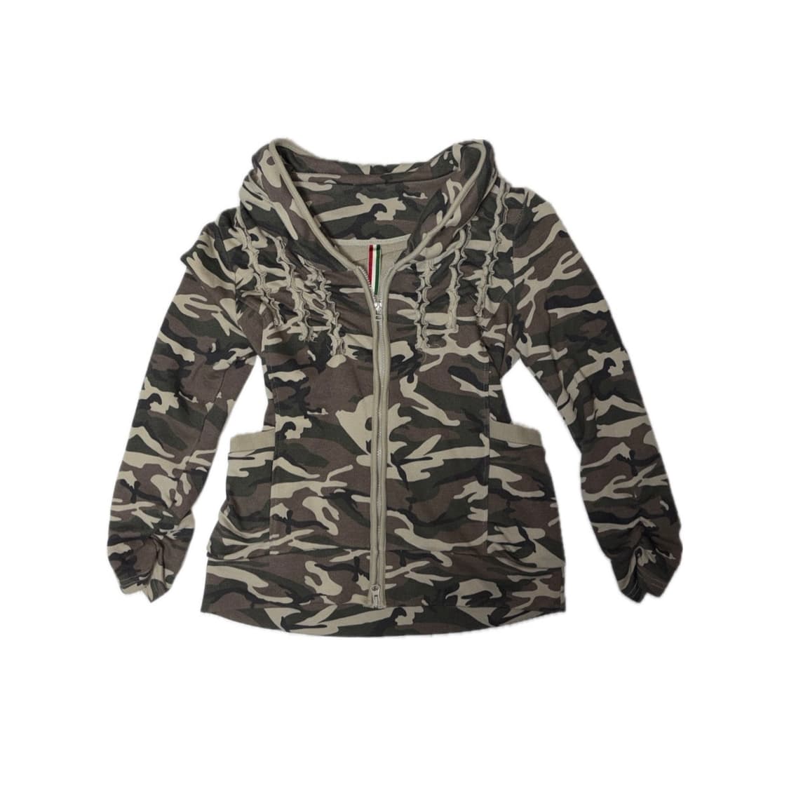 Lugiva 일본 빈티지 밀리터리 패턴 집업 갸루 y2k 상품이미지2