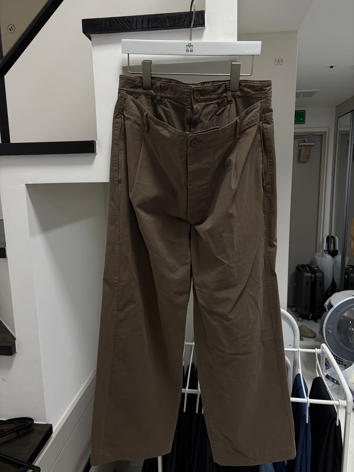(M)누마레 ee 25ss 더블웨이스트 코튼 트라우저 모던 모카 상품이미지3